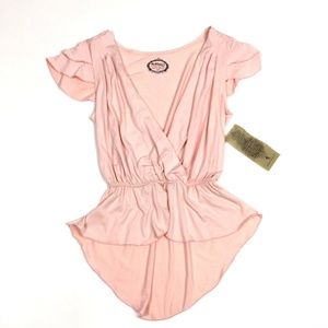 Womens Pink Top Soft Rayon Blend Size Small